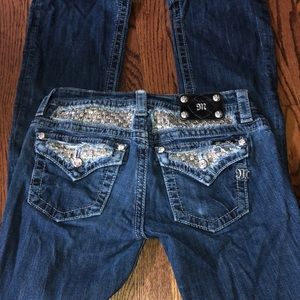 Miss Me sequined boot cut jeans